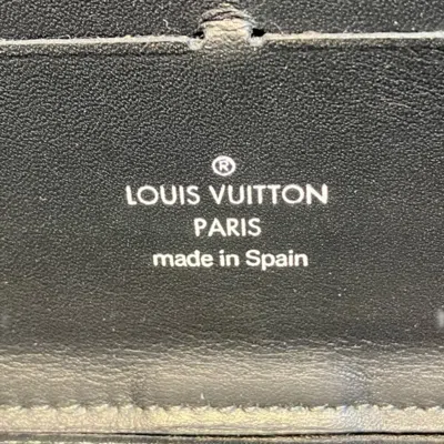 Pre-owned Louis Vuitton Black Blue Red Color White Coin Purse/coin Case ()