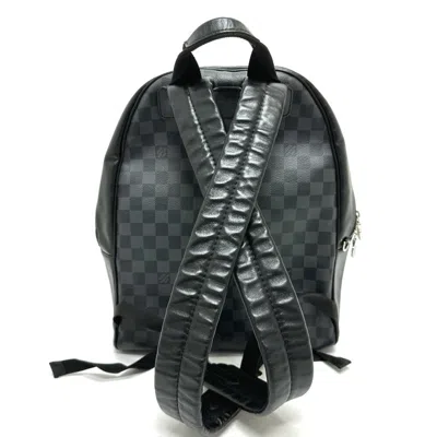 Pre-owned Louis Vuitton Black Damier Graphite Backpack ()