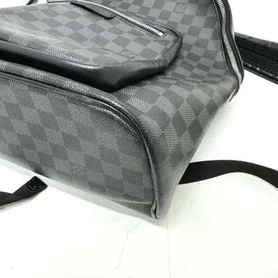 Pre-owned Louis Vuitton Black Damier Graphite Backpack ()
