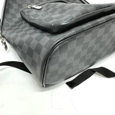 Pre-owned Louis Vuitton Black Damier Graphite Backpack ()