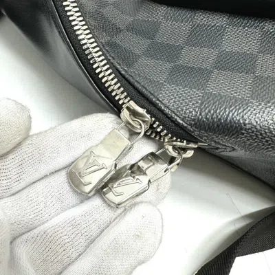 Pre-owned Louis Vuitton Black Damier Graphite Backpack ()