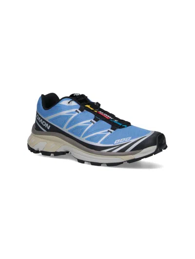 Salomon Xt-6 Rubber-trimmed Mesh Sneakers In Multi