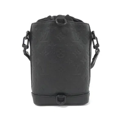 Pre-owned Louis Vuitton Black Monogram Shadow Shoulder Bag ()