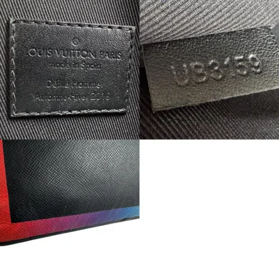 Pre-owned Louis Vuitton Black Multi-color Taiga Leather Clutch Bag Pochette ()