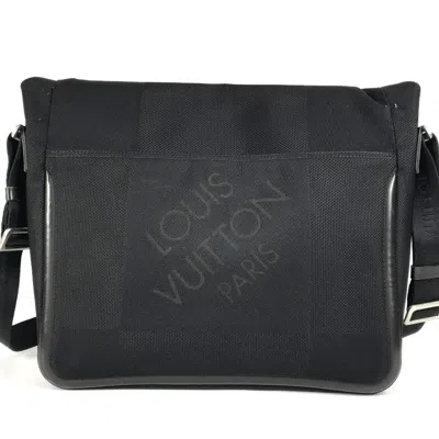 Pre-owned Louis Vuitton Black Noir Damier Geant Messenger Bag Shoulder Bag ()