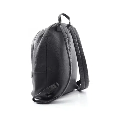 Pre-owned Louis Vuitton Black Noir Leather Backpack ()