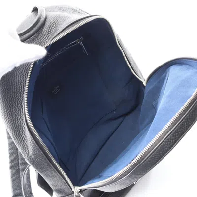 Pre-owned Louis Vuitton Black Noir Leather Backpack ()