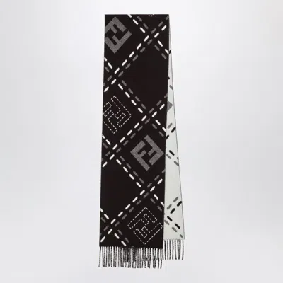 Fendi Chocolate Brown Wool Scarf Women