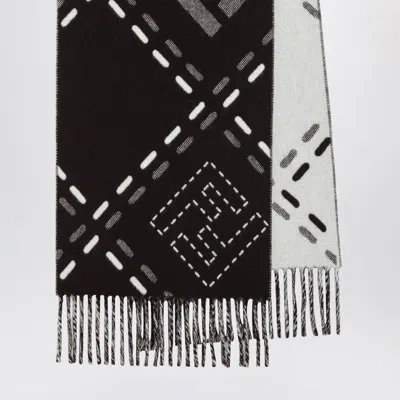 Fendi Chocolate Brown Wool Scarf Women