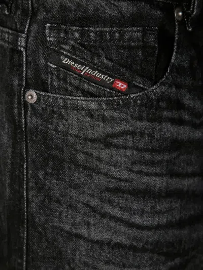 Diesel Jeans Dalla Gamba Ampia In Denim Nero  Donna In Black