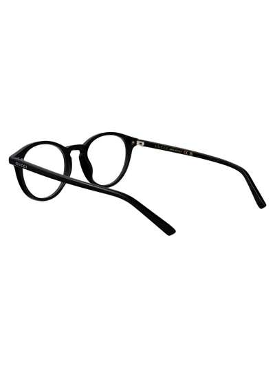 Gucci Black-black-transparent Recycled Acetate Glasses In Black