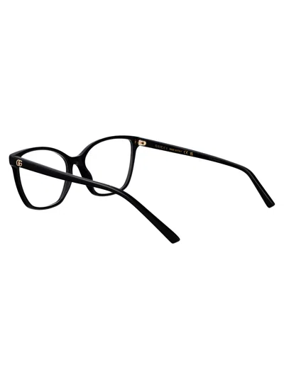 Gucci Black-black-transparent Recycled Acetate Glasses In Black