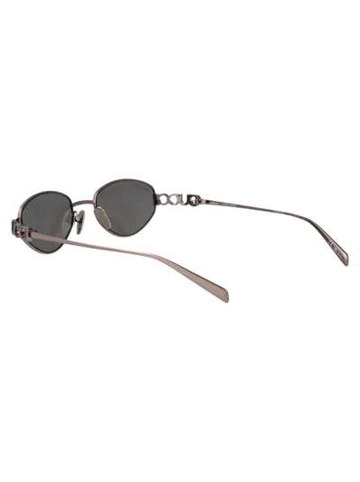 Gucci Ruthenium-ruthenium-grey Metal Sunglasses In Gray