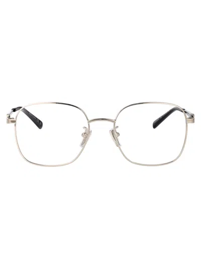 Gucci Silver-silver-transparent Metal Glasses In Gold
