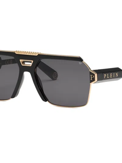 Philipp Plein Eyewear Geometric-pilot Sunglasses In Black