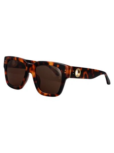 Linda Farrow Amber Sunglasses In Brown