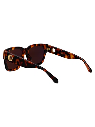 Linda Farrow Amber Sunglasses In Brown