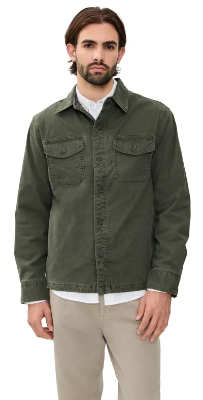 Faherty Lakeside Cpo Jacket Fall Evergreen In Green