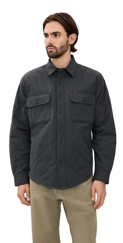 Filson Insulated Flannel Shirt Jacket Charcoal In Gray