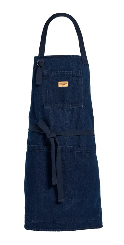 Service Works Denim Apron One Wash In Black