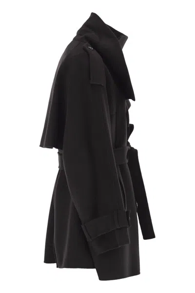 Sportmax Bouquet1234 Trench Coat In Black