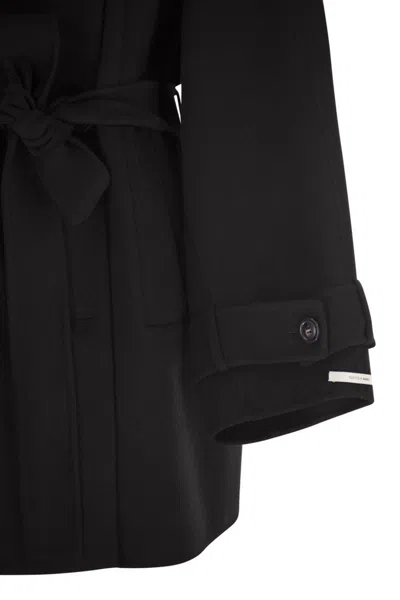 Sportmax Bouquet1234 Trench Coat In Black