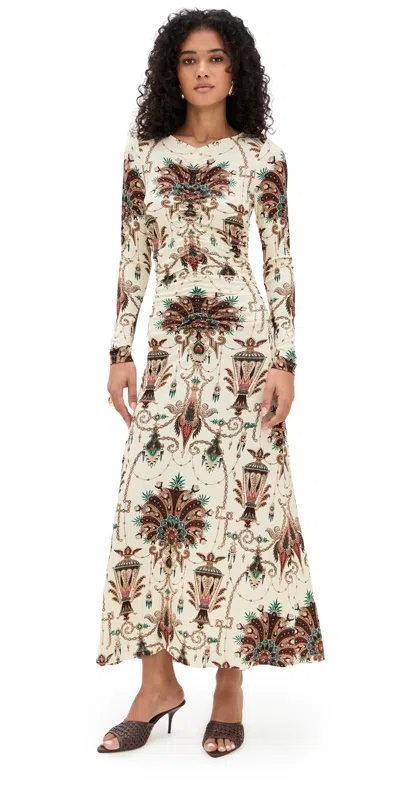 Cara Cara Maisy Dress Bejeweled Ivory In Multi