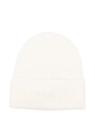Mc2 Saint Barth Ribbed Alpaca-wool Beanie In White