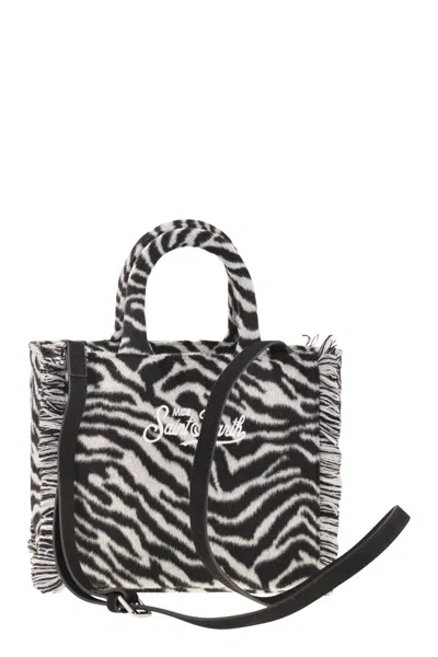 Mc2 Saint Barth Vanity Mini - Zebra Print Wool Blend Bag