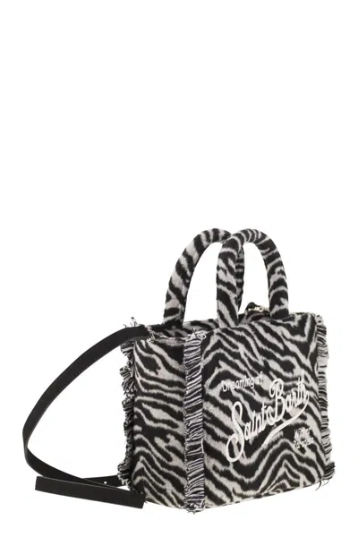 Mc2 Saint Barth Vanity Mini - Zebra Print Wool Blend Bag
