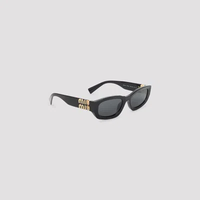Miu Miu Black Acetate Glimpse Sunglasses