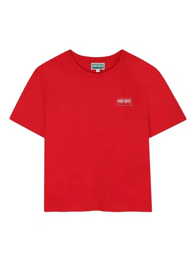 Kenzo Logo-print Cotton T-shirt In Red