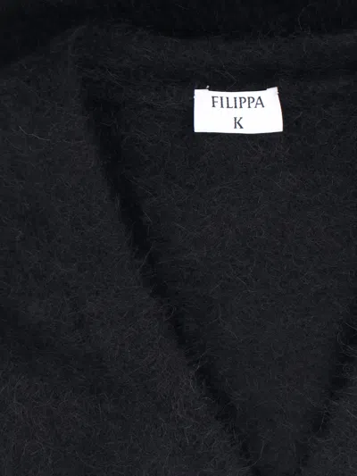 Filippa K Fluffy Cardigan In Black