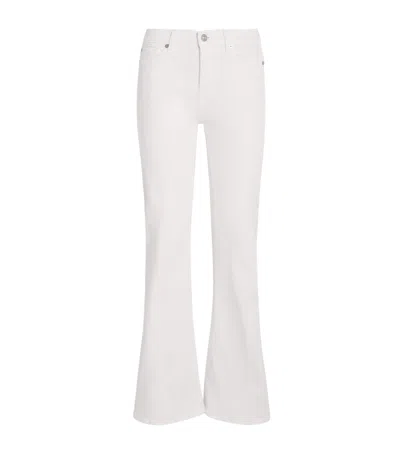 7 For All Mankind Dojo Tailorless Flared Jeans In Multi