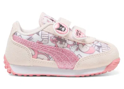 Pre-owned Puma Easy Rider Hello Kitty And Friends Sneakers In Jasmine Flower/pinkscape