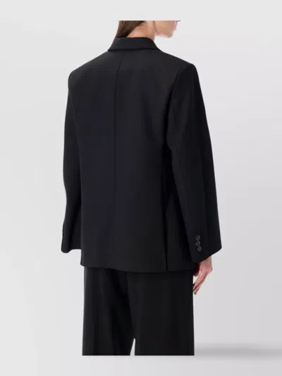 By Malene Birger Ramona Oversized Double-breasted Blazer In Black