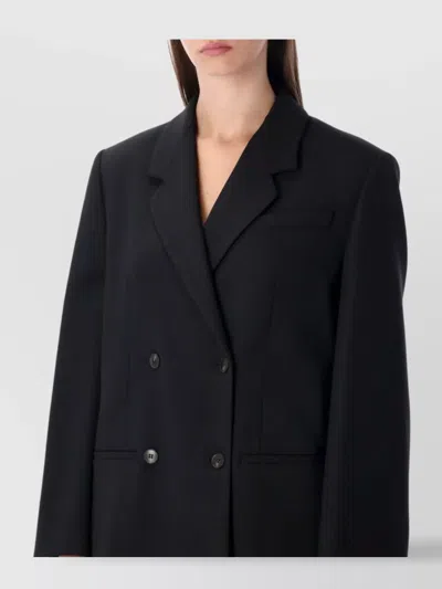 By Malene Birger Ramona Oversized Double-breasted Blazer In Black