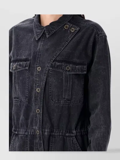 Isabel Marant Étoile Utility Jumpsuit With Pockets And Sleeves In Multi