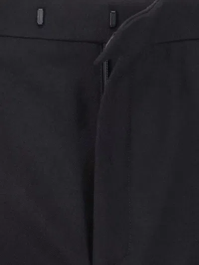 Saint Laurent Straight Trousers With Pleats And Pockets In Multi