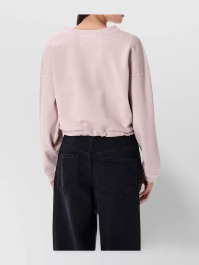 Isabel Marant Étoile Cozy Fleece Top Drawstring Hem In Neutral