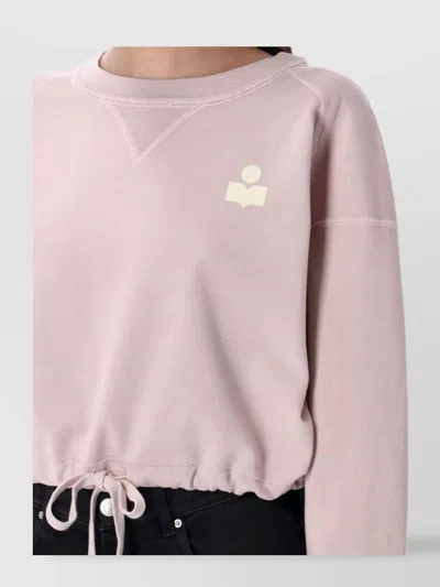 Isabel Marant Étoile Cozy Fleece Top Drawstring Hem In Neutral
