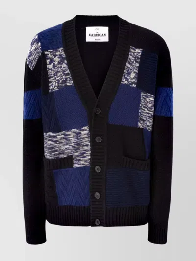 Missoni Cardigan Aus Reiner Wolle Mit Flammen- Und Zickzackeinsätzen In Multi