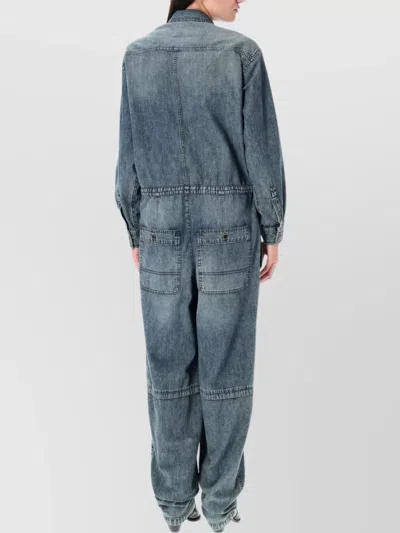 Isabel Marant Étoile Utility Style Jumpsuit Featuring Pockets In Blue