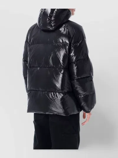 Pyrenex Adjustable Hooded Puffer Jacket In Black