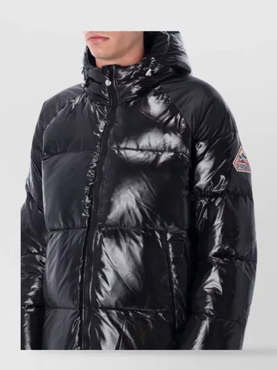 Pyrenex Adjustable Hooded Puffer Jacket In Black