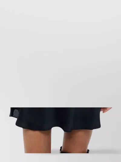 Staud Silk Mini Dress Cowl Neckline In Black