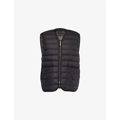 Barbour Mens Black Reversible Padded Shell Jacket In Black