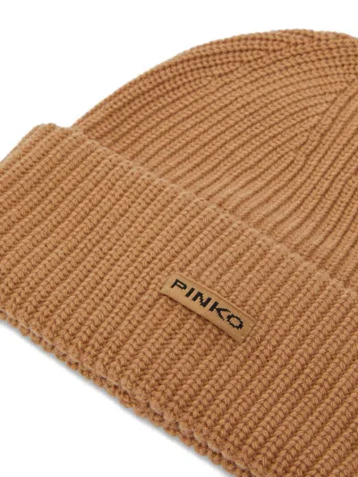 Pinko Beanie-style Hat In Brown