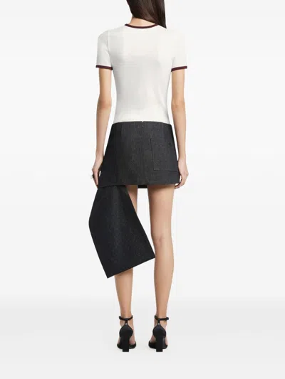 Courrèges Logo Cotton T-shirt In Neutral