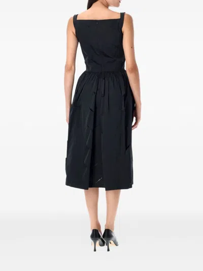 Vivienne Westwood Asymmetrical Midi Dress In Black
